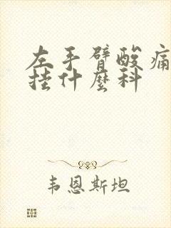 左手臂酸痛无力挂什么科