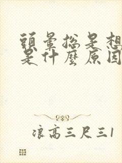 头晕总是想睡觉是什么原因导致的