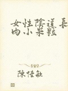 女性阴道长好多肉小米粒