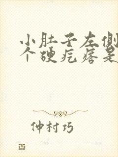 小肚子左侧有一个硬疙瘩是怎么回事