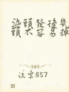 染头发后几天洗头不容易掉色