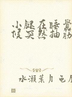 小腿在睡觉的时候突然抽筋