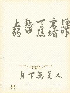 上热下寒脾胃虚弱中焦堵咋治