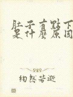 肚子有点下坠疼是什么原因