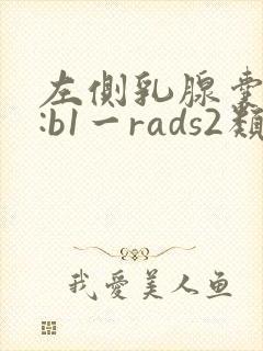 左侧乳腺囊结节:b1一rads2类封面