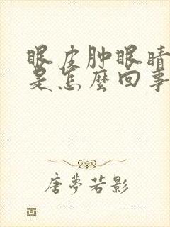 眼皮肿眼睛干涩是怎么回事