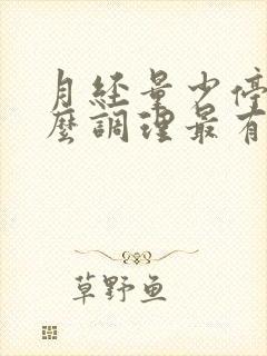 月经量少停经怎么调理最有效封面