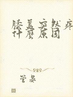 膝盖突然疼肿是什么原因