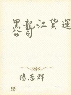 黑龙江货运物流公司