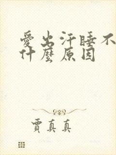 爱出汗睡不着觉什么原因封面