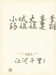 小城大事李秋萍的姐姐是谁