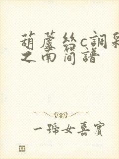 葫芦丝c调彩云之南简谱封面