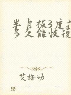 半月板3度损伤多久能恢复正常封面