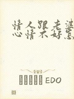 情人跟老婆吵架心情不好怎么安慰他