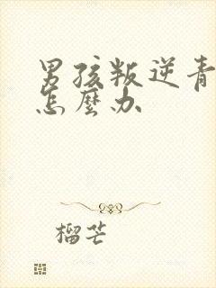 男孩叛逆青少年怎么办