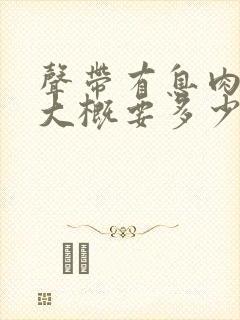 声带有息肉手术大概要多少费用