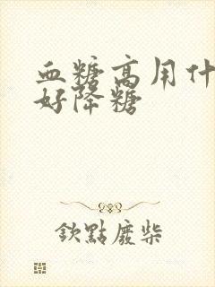 血糖高用什么最好降糖