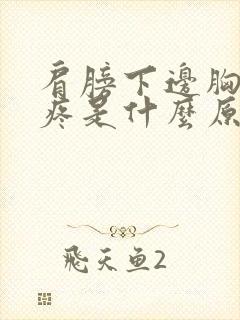 肩膀下边胸上边疼是什么原因