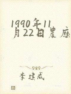 1990年11月22日农历出生是什么命