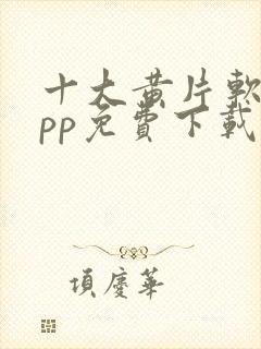 十大黄片软件app免费下载