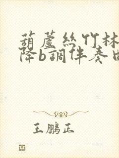 葫芦丝竹林深处降b调伴奏曲