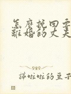 怎么挽回要跟我离婚的丈夫封面