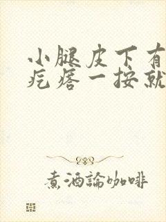 小腿皮下有个硬疙瘩一按就疼