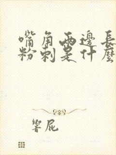 嘴角两边长闭口粉刺是什么原因