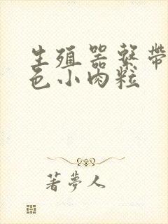 生殖器系带有白色小肉粒