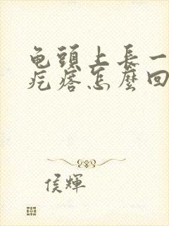 龟头上长一个红疙瘩怎么回事封面