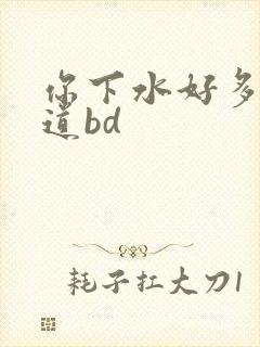 你下水好多下水道bd