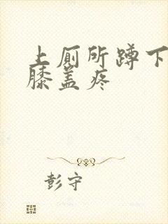 上厕所蹲下起来膝盖疼封面