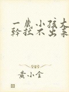 一岁小孩大便太干拉不出来