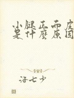 小腿正面皮肤痒是什么原因