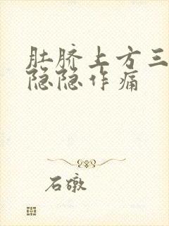 肚脐上方三指处隐隐作痛封面