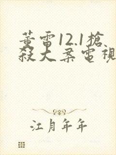 董雷12.1枪杀大案电视剧免费观看