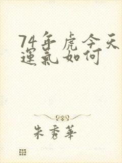 74年虎今天的运气如何