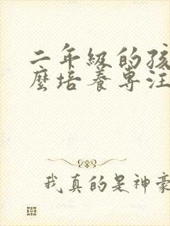 二年级的孩子怎么培养专注力