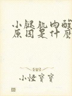 小腿肌肉酸痛的原因是什么