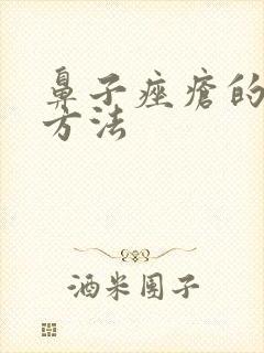 鼻子痤疮的治疗方法