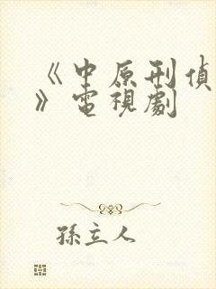 《中原刑侦大案》电视剧