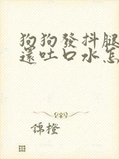 狗狗发抖腿无力还吐口水怎么回事封面