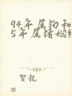 94年属狗和95年属猪姻缘如何