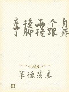 产后两个月站久了脚后跟疼封面