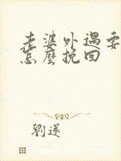 老婆外遇要离婚怎么挽回封面