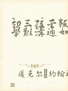 初三孩子叛逆厌学难沟通如何引导