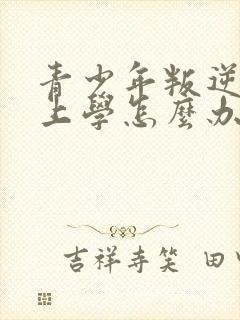 青少年叛逆不想上学怎么办