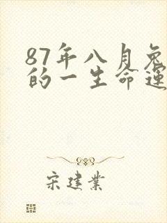 87年八月兔女的一生命运封面