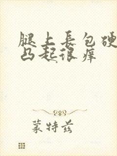 腿上长包硬硬的凸起很痒封面