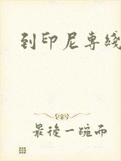 到印尼专线物流